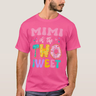 Mimi från två söta Donut Birthday Girl Kids T Shirt