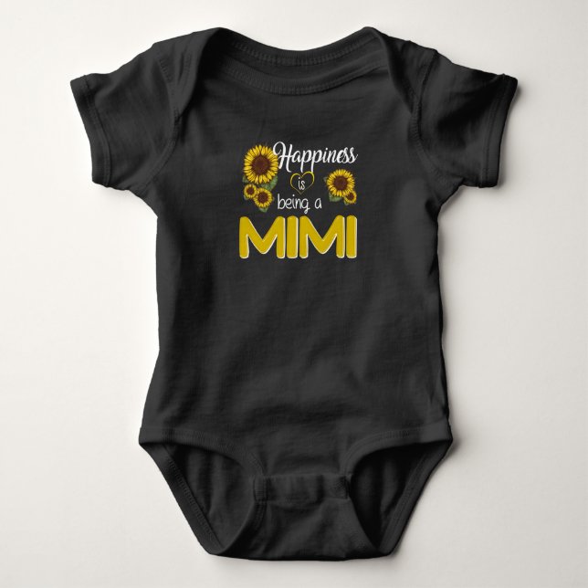 Mimi Gift| Glädjande är en mi-solros T Shirt (Framsida)