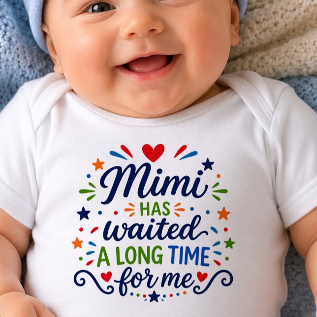 Mimi har väntat länge Babybody T Shirt (Skapare uppladdad)