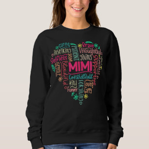 Mimi Heart Mamma Mamma Mor Kvinnor Mamma Mödrar Da T Shirt