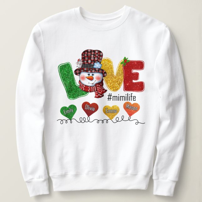 Mimi Life Gift för jul T Shirt (Design framsida)