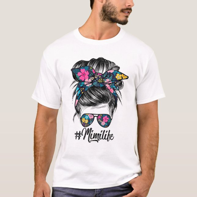 Mimi Life Rufsigt Hårbunke T Shirt (Framsida)