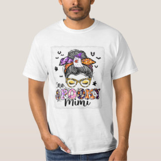 Mimi Messy Bun Halloween T Shirt