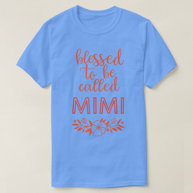 Mimi , mormor Gift, Mors dag Gift  T Shirt (Design framsida)