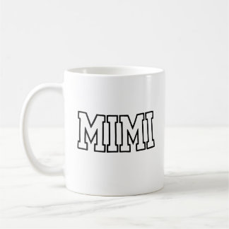 Mimi Name Typography Design Kaffemugg