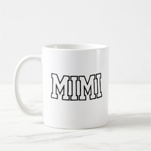 Mimi Namn Typografi Design Kaffemugg