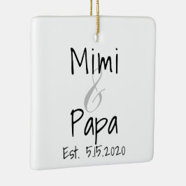 Mimi och Pappa First Grandchild Ornament