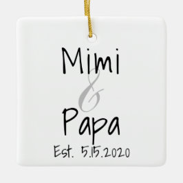 Mimi och Pappa First Grandchild Ornament