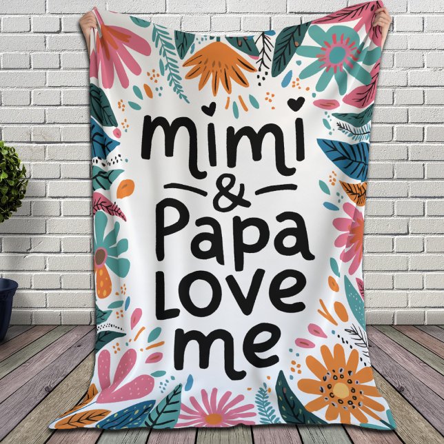 Mimi och Pappa Kärlek Me Fleecefilt (Skapare uppladdad)