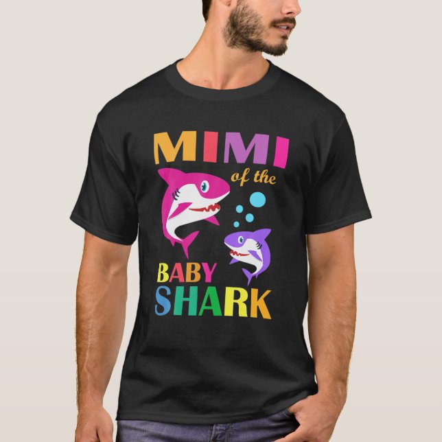 Mimi of Baby Birthday Shark Mimi Shark Mor' T Shirt (Framsida)