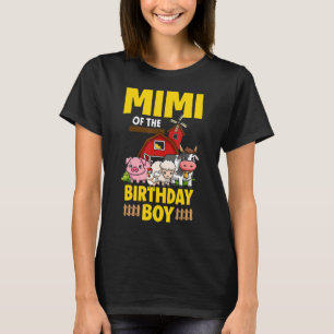 Mimi of Birthday Boy Farm Barnyard Party Cow L. T Shirt