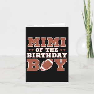 Mimi of Birthday Boy Football Kids 1:a dagen Pa Kort