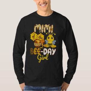 Mimi of the Bee Day Girl Bee Födelsedagsfest T Shirt