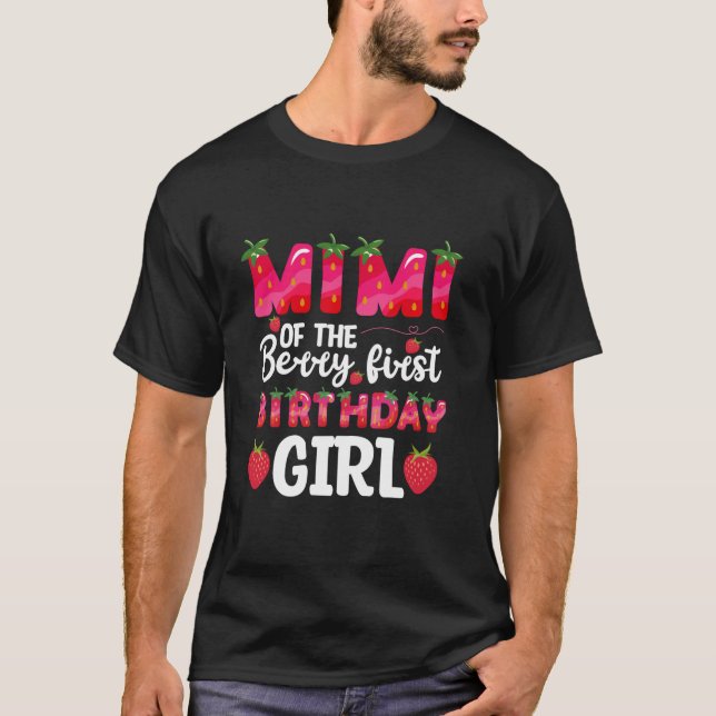 Mimi of the Berry First Birthday Girl Lo T Shirt (Framsida)