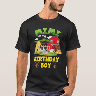Mimi of the Birthday Boy Boskap Barnyard Par T Shirt