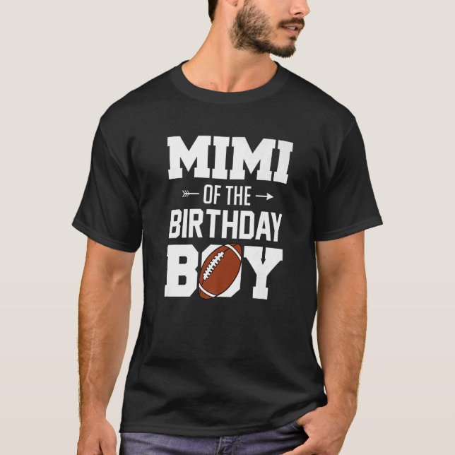 Mimi of the Birthday Boy Boy Family Matc T Shirt (Framsida)