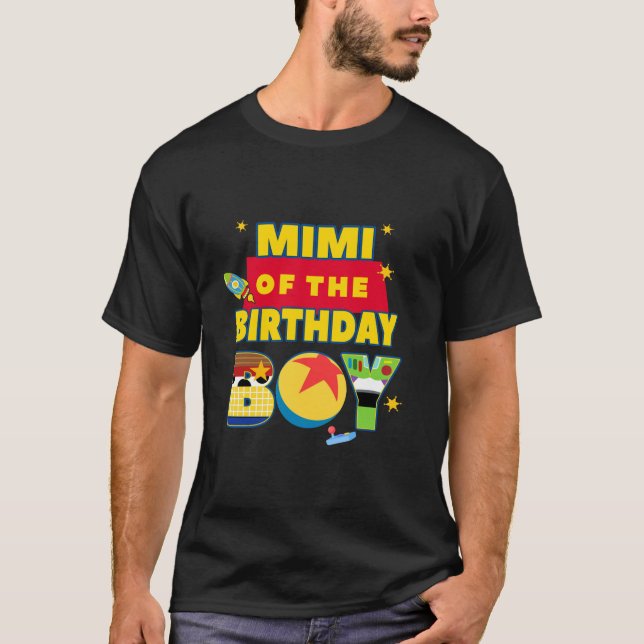 Mimi of the Birthday Boy Leksak Familly Matching S T Shirt (Framsida)