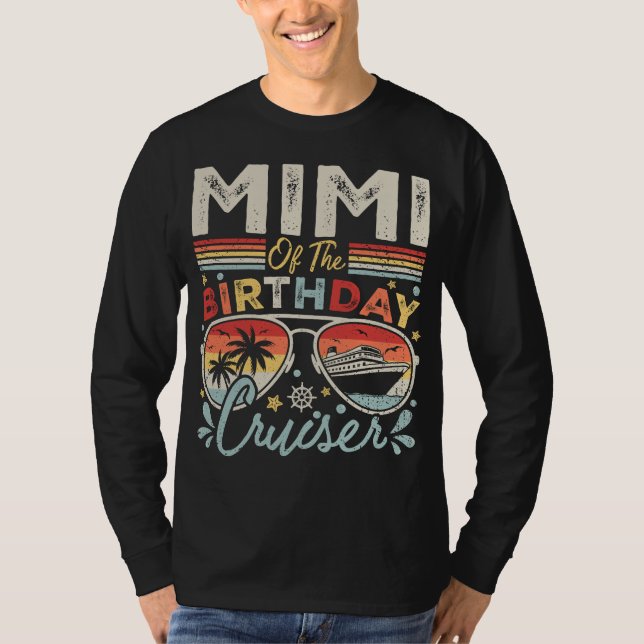 Mimi of the Birthday Cruiser Vacation Manar LS T Shirt (Framsida)