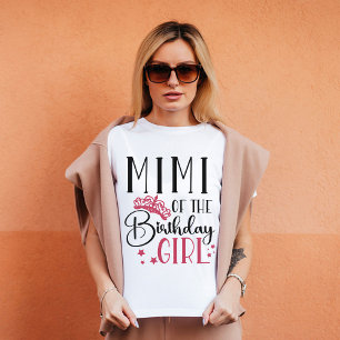 Mimi of the Birthday Girl Anpassningsbar Matching  T Shirt