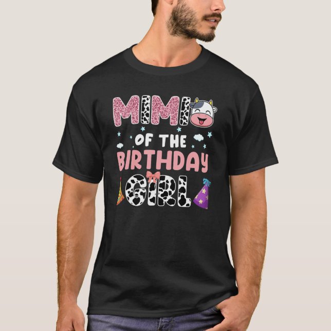 Mimi Of The Birthday Girl Farming Barnyard Birthda T Shirt (Framsida)