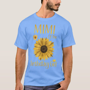 Mimi of the Birthday Girl Solros Familj Matchin T Shirt