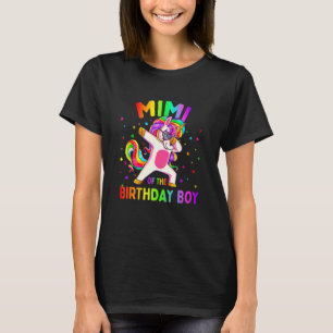 Mimi of the Födelsedagsfest Boy Dabbing Unicorn T Shirt