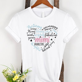Mimi Ord Cloud Rosa Heart Grandma T Shirt