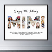 Mimi Photo Collage Brev Cutout Grandma Birthday