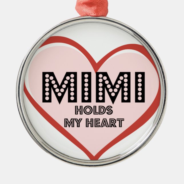 Mimi rundaprydnad julgransprydnad metall (Framsidan)