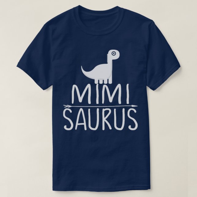 Mimi Saurus Dinosaur Family 1 T Shirt (Design framsida)