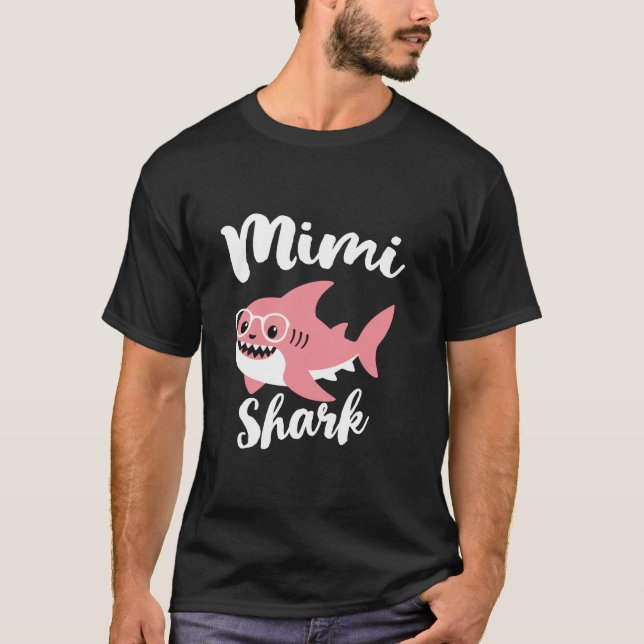 Mimi Shark Mor s Day Grandma Funny T Shirt (Framsida)