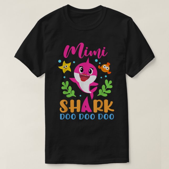 Mimi Shark Shirt Mimi Shark Älskare Family Mor T Shirt (Design framsida)