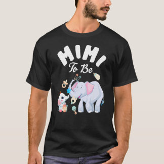 Mimi ska vara elefant babyskare Mors dag T Shirt
