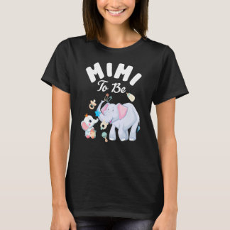 Mimi ska vara elefant babyskare Mors dag T Shirt