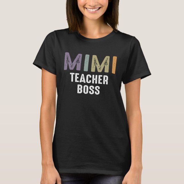 Mimi Teacher Chef - Grandma Mamma T Shirt (Framsida)