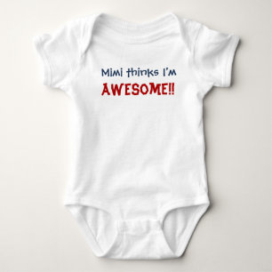 Mimi Thinks, jag är Fantastisk! Baby Spädbarnsdräk T-shirt