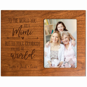 Mimi till World 8"x10" Cherry Wood Bild Ram