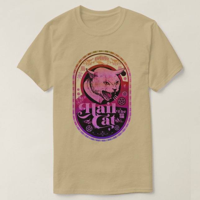 Mimic Hunting Cat T Shirt (Design framsida)