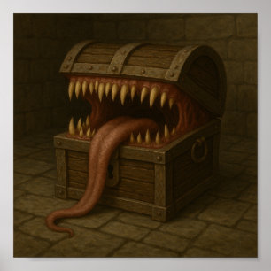 Mimic Treasure Chest - den ultimata överraskningen Poster