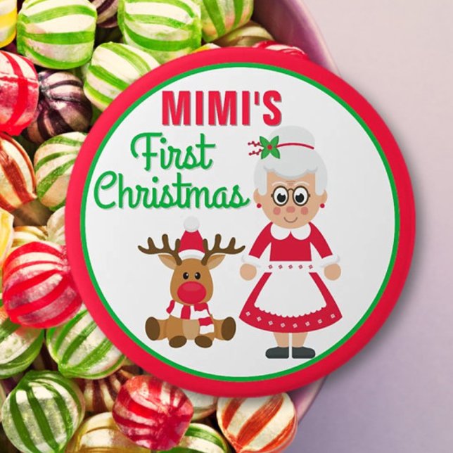 Mimis första jul-knapp knapp (Skapare uppladdad)