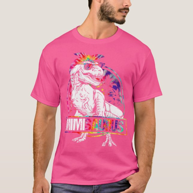 Mimisaurus Dinosaur Mimi Saurus-familjens matchand T Shirt (Framsida)