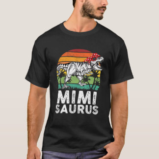 Mimisaurus Funny T Rex Dinosaur Mimi Saurus-familj Shirt