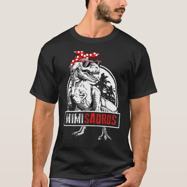 Mimisaurus T Rex Dinosaur Mimi Saurus Mor S-dagen Shirt (Framsida)