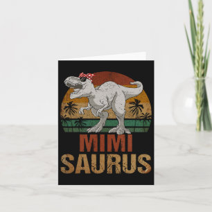 Mimisaurus T Rex Dinosaur Mimi Saurus Mors Dag Kort