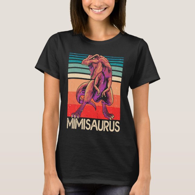 MimiSaurus T Rex T  Mimi Saurus Dinosaurie T Shirt (Framsida)