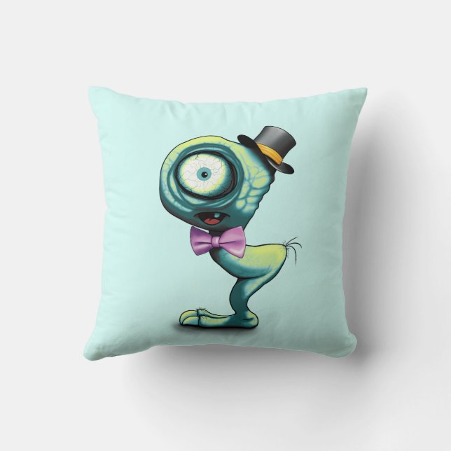 Mimo a Cute Mini Monster Kudde (Baksida)