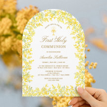 Mimosa Arch First Communion