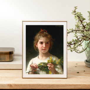 Mimosa av William Bouguereau Poster