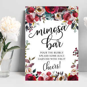 Mimosa Bar Bröllopsduschfest Poster