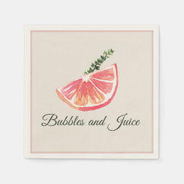 Mimosa Bar Brunch Citrus Botanisk Pappersservett